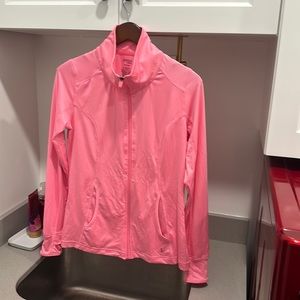 Perfect pink Danskin semi fitted workout jacket